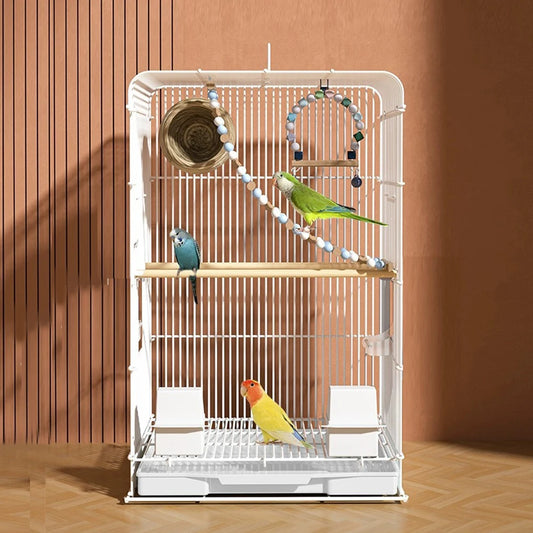 Wrought Iron Large Bird Cage With Removable Tray Indoor Outdoor