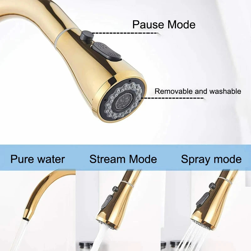Wanmivezlo Purify Water Deck Mounted Dual Handle Faucet Kitchen