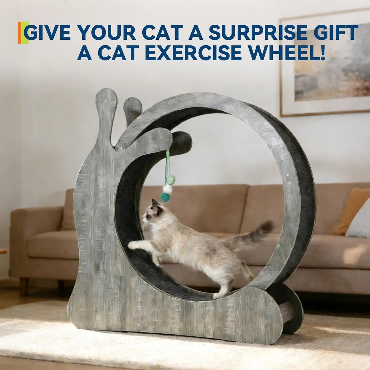 HiMISS Cat Exercise Wheel Treadmill For Indoor Fitness