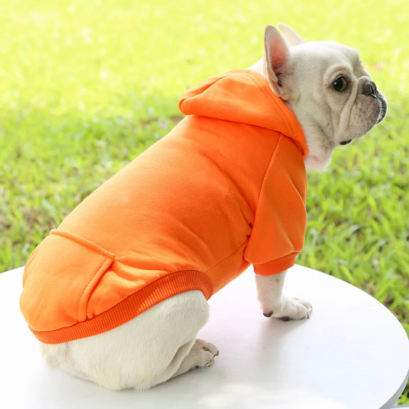 NONECN Winter Hooded Dog Sweatshirt For Pets