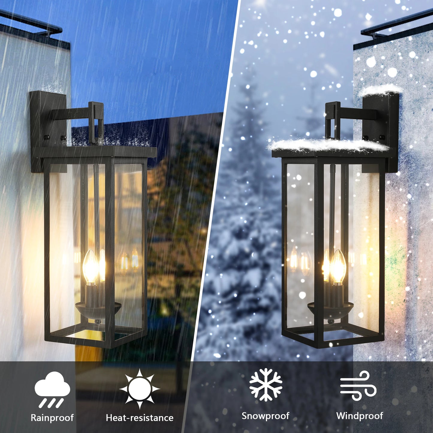 ARLGSITE Outdoor Wall Lantern Dusk To Dawn Sensor For Outdoor Lighting