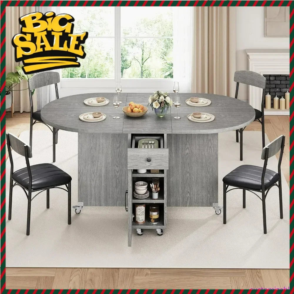 Compact 4-Person Folding Dining Set