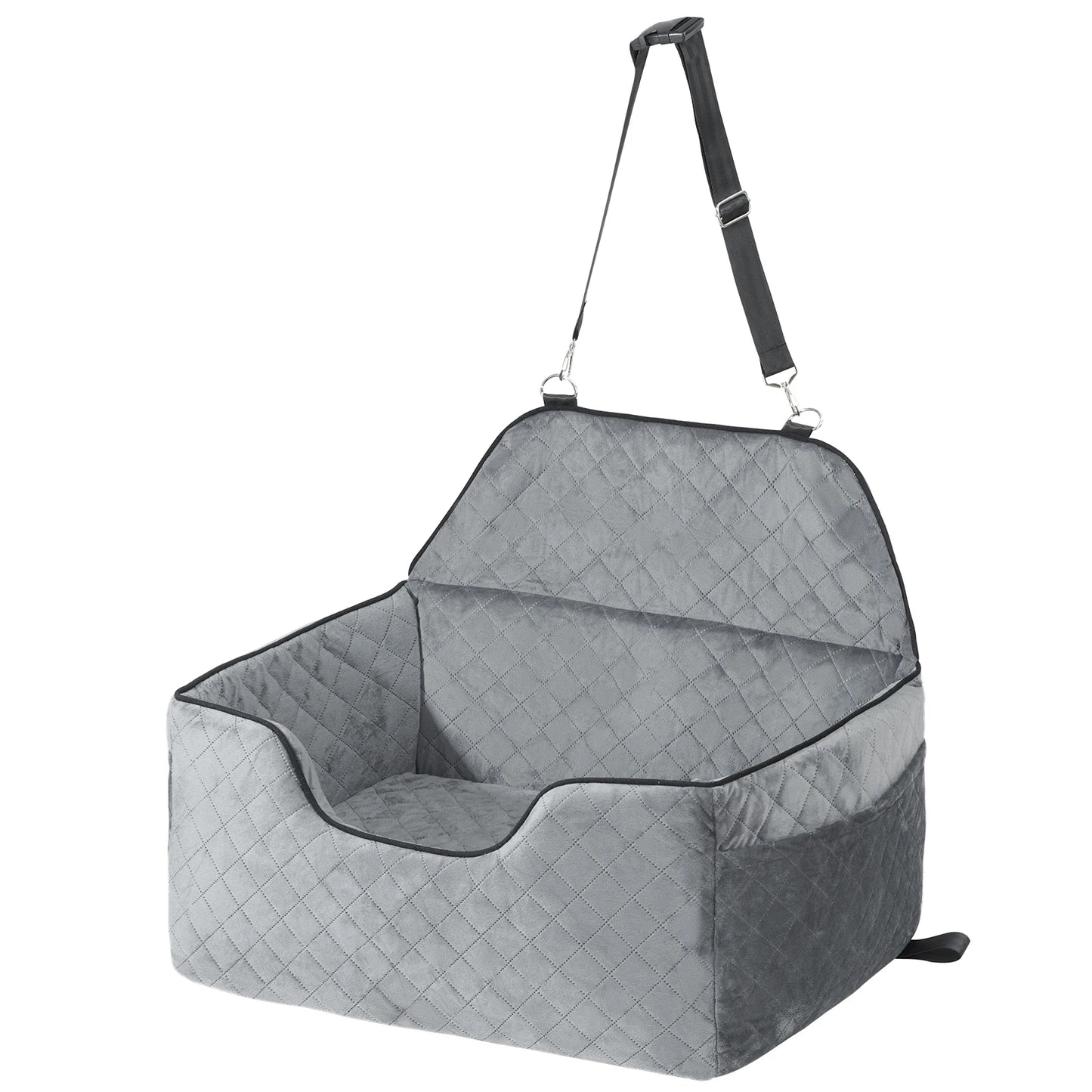 SucceBuy Dog Car Booster Seat With Storage Pocket