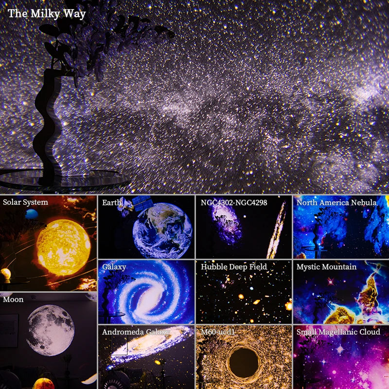 AUSYLE Night Light Galaxy Starry Sky Projector For Kids Bedroom
