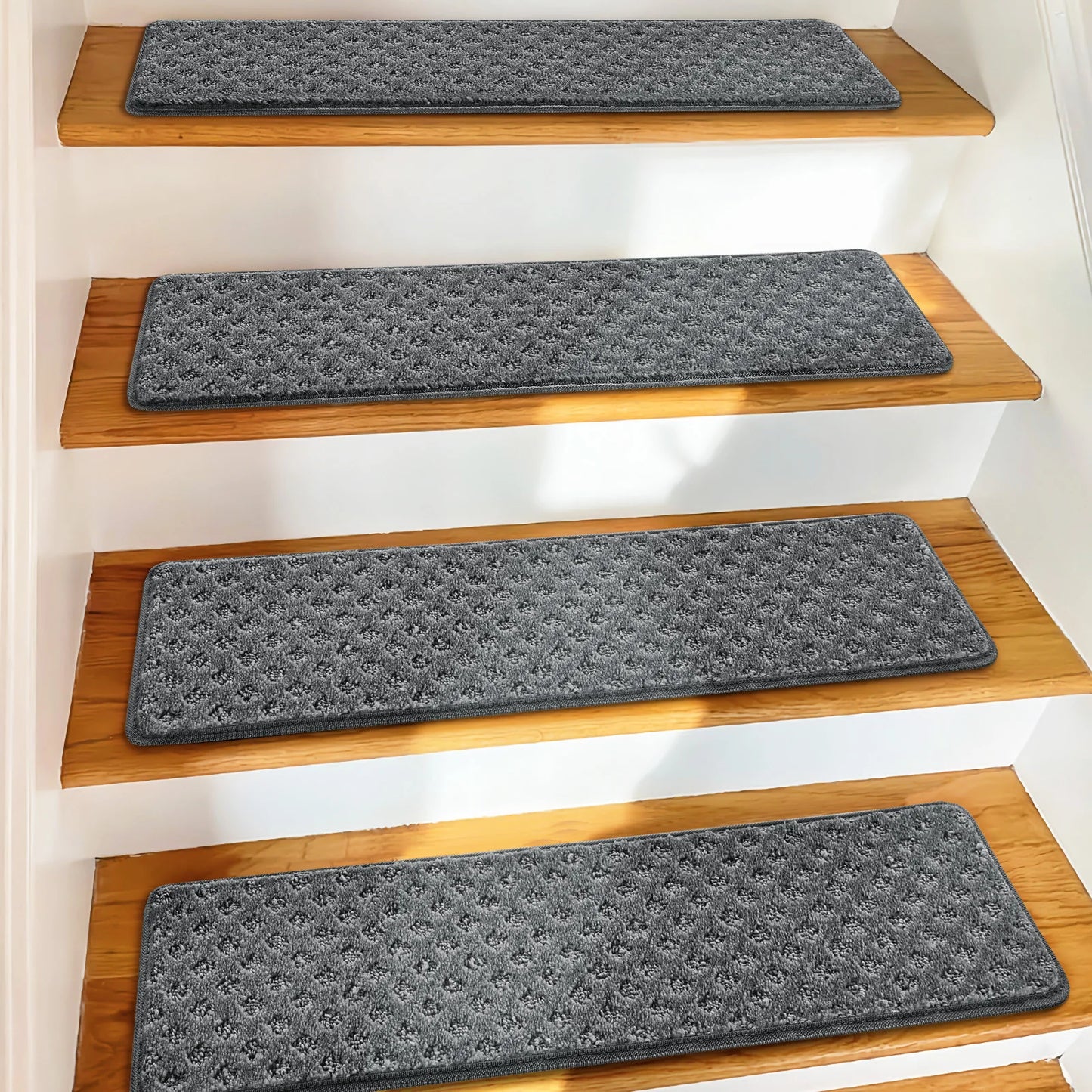 Non Slip Carpet Stair Treads Pet Friendly Indoor Protectors Washable