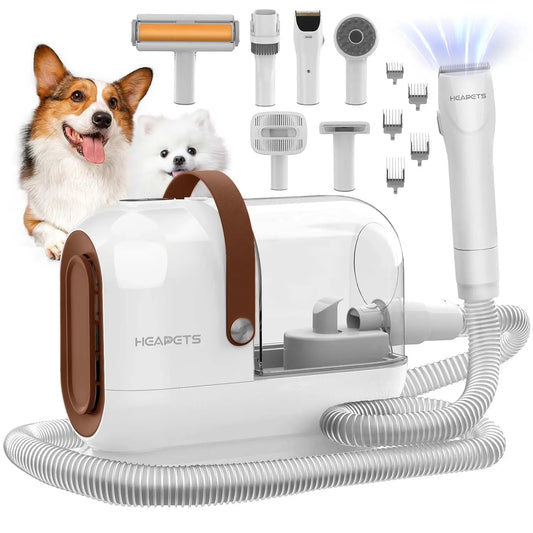Pet Grooming Vacuum Kit With Seven Tools And Low Noise
