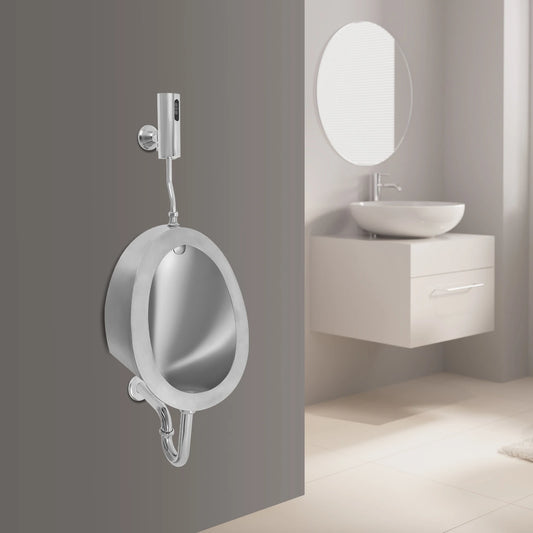 Stainless Steel Wall Mounted Sensor Urinal For Commercial Restrooms