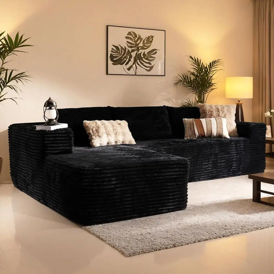 Corduroy Deep Seating Sofa For Living Room And Lounge