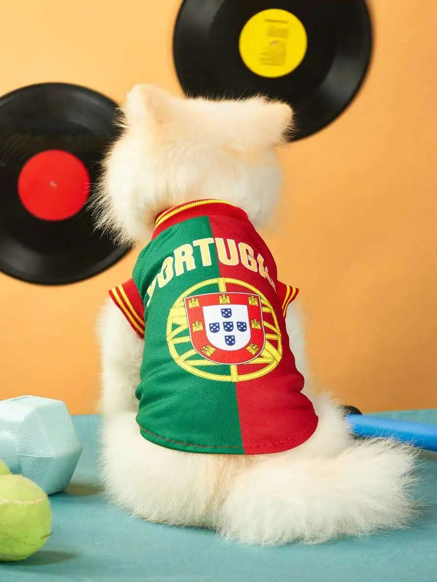 Mexican National Team Style Pet Jersey For Cats And Dogs