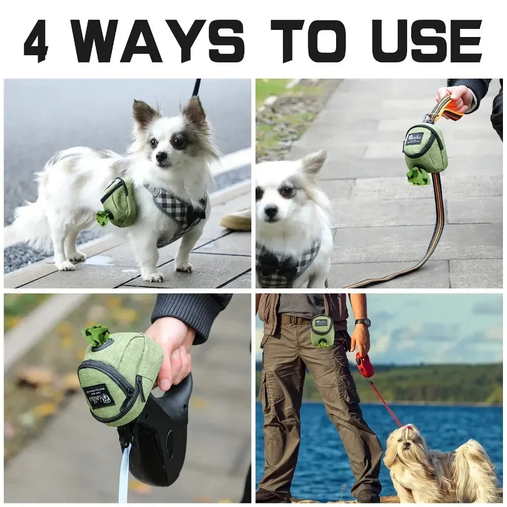 Moonbiffy Portable Dog Training Treat Bag Pouch For Walks