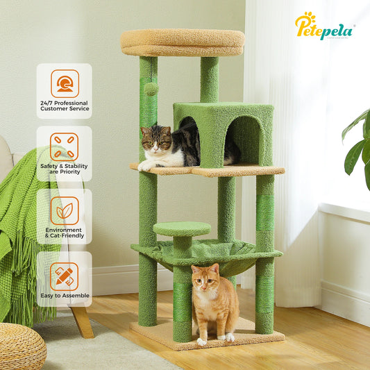 PETEPELA CN 5 Level Indoor Cat Tree With Metal Frame