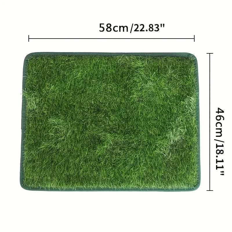 NONECN Faux Fur Dog Toilet Training Mat Washable Non Slip