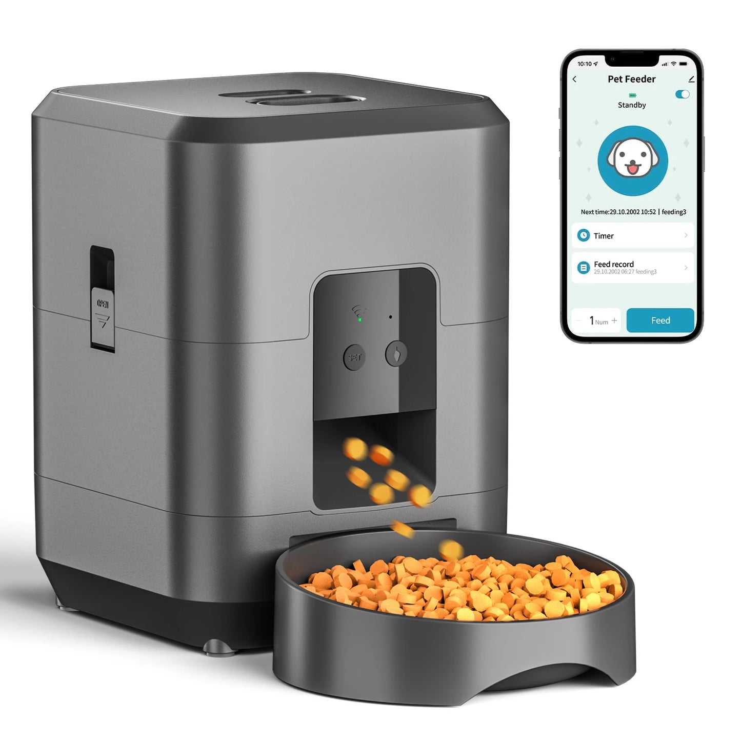 Cat Mom Timed Automatic Feeder With App Control
