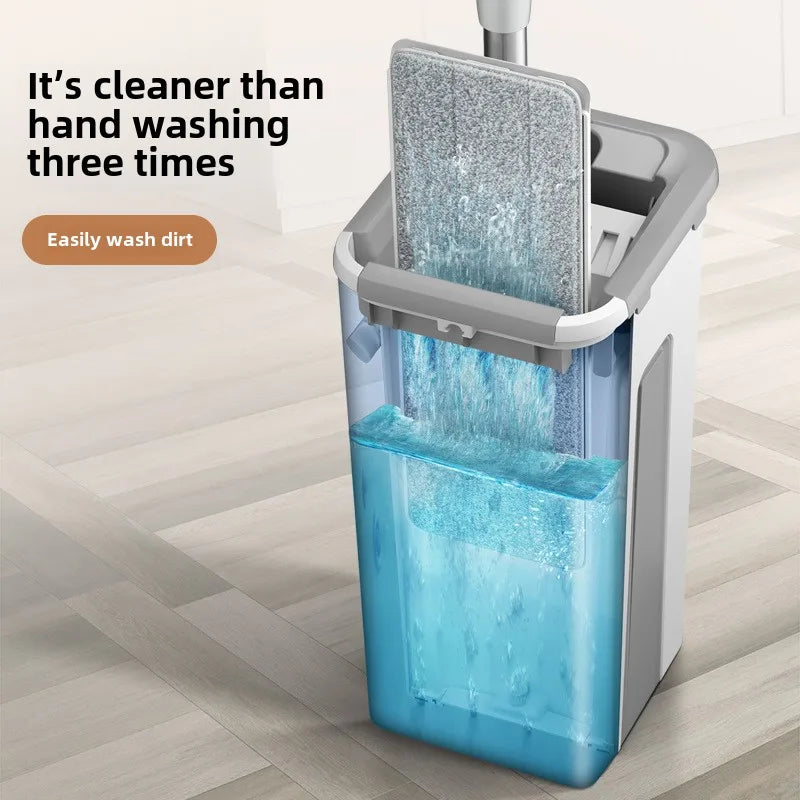 ATMDOGCN Mop With Bucket Set Wet Dry Magic Cleaning Tool For Floors