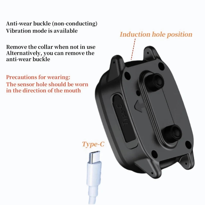 Waterproof Dog Bark Collar Rechargeable Anti Bark Training Vibration Collar
