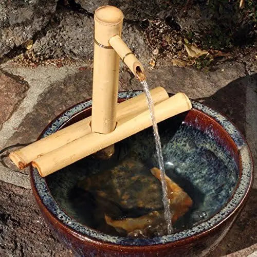 Adjustable Bamboo Water Fountain Kit With Pump