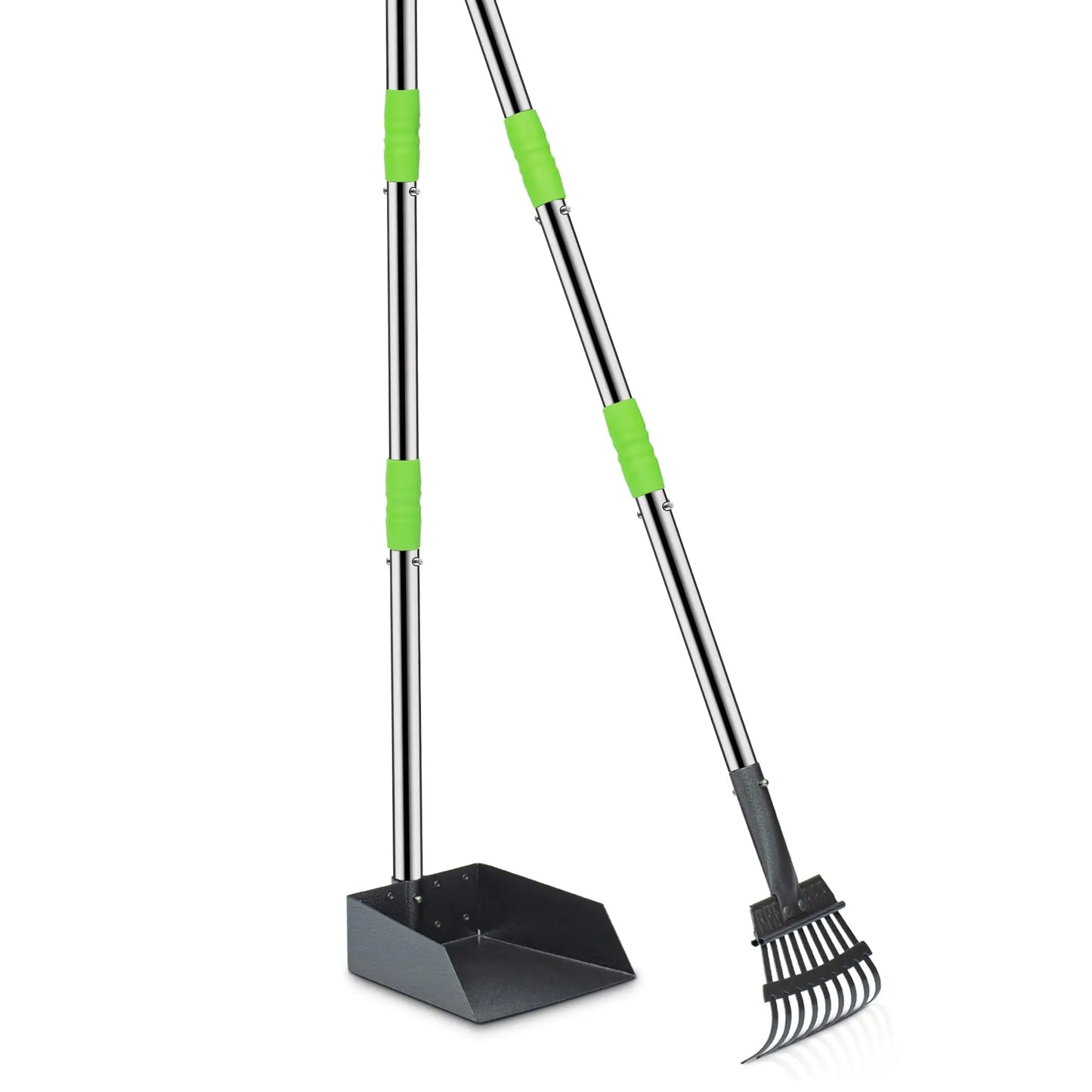 Pooper Scooper Set With Adjustable Stainless Handles