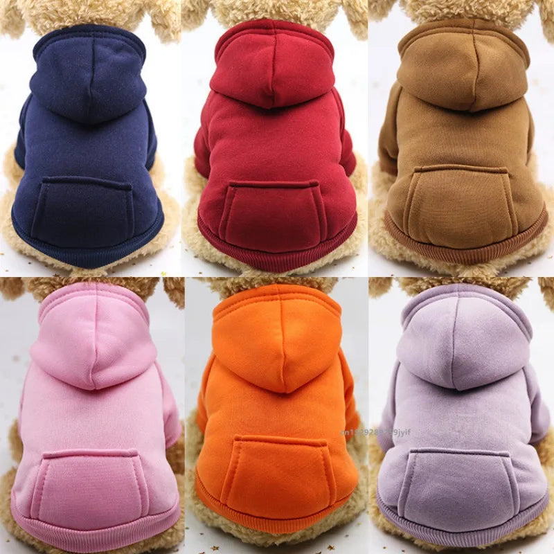 NONECN Winter Hooded Dog Sweatshirt For Pets