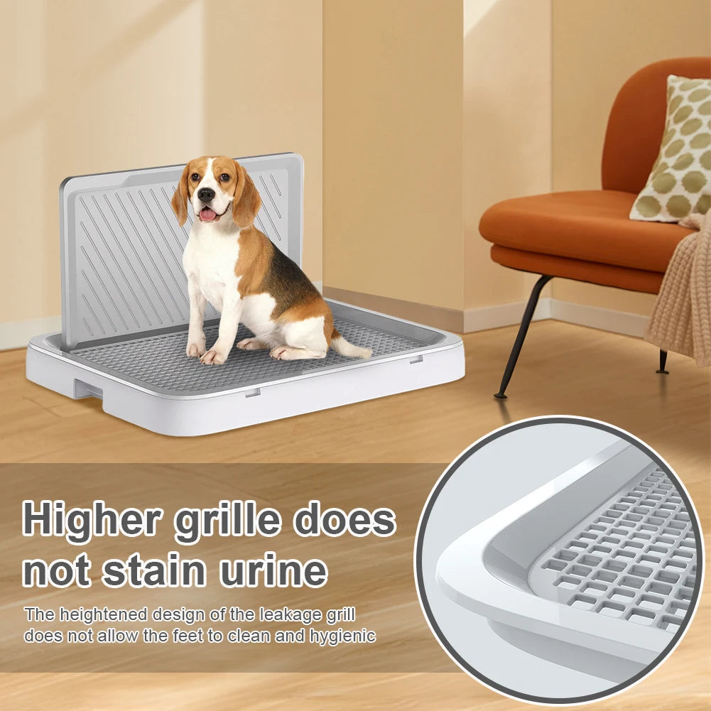 Alloet Indoor Dog Potty Tray With Pee Wall Pan Trainer