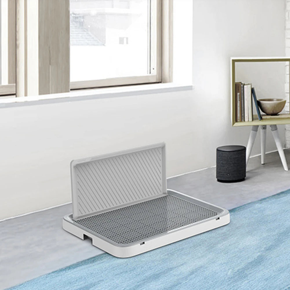 Alloet Indoor Dog Potty Tray With Pee Wall Pan Trainer