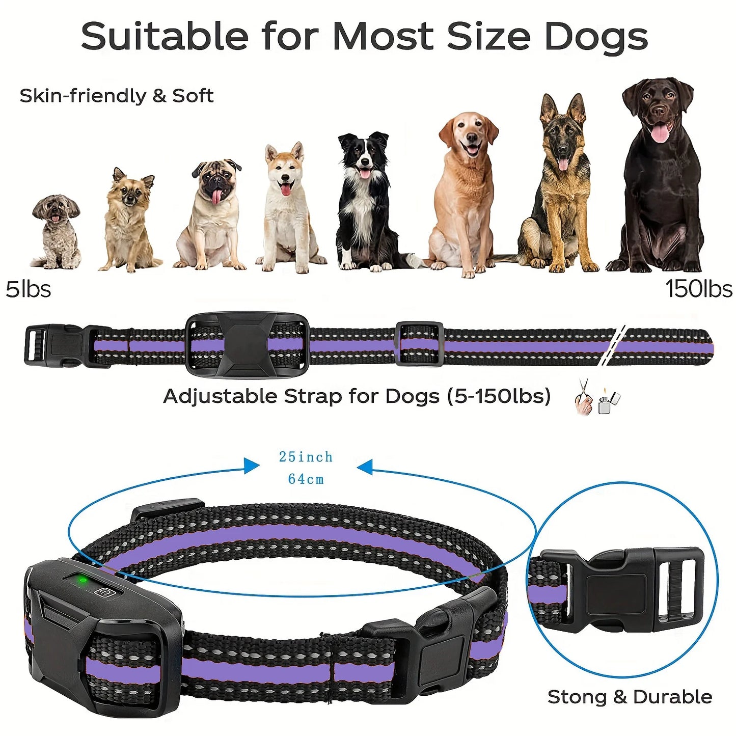 WXRPET 3300ft Electric Dog Training Collar With Remote Control