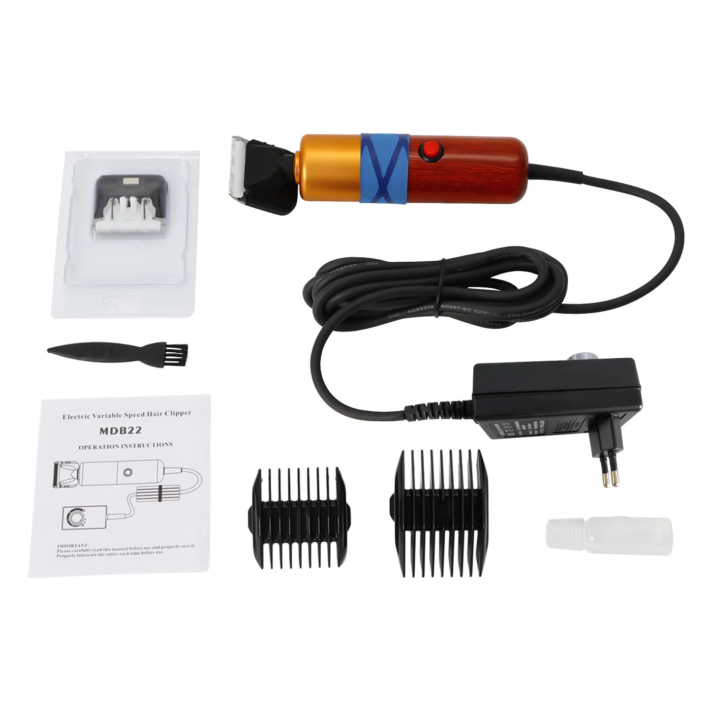 Professional Electric Pet Hair Clipper Low Noise With Variable Speed