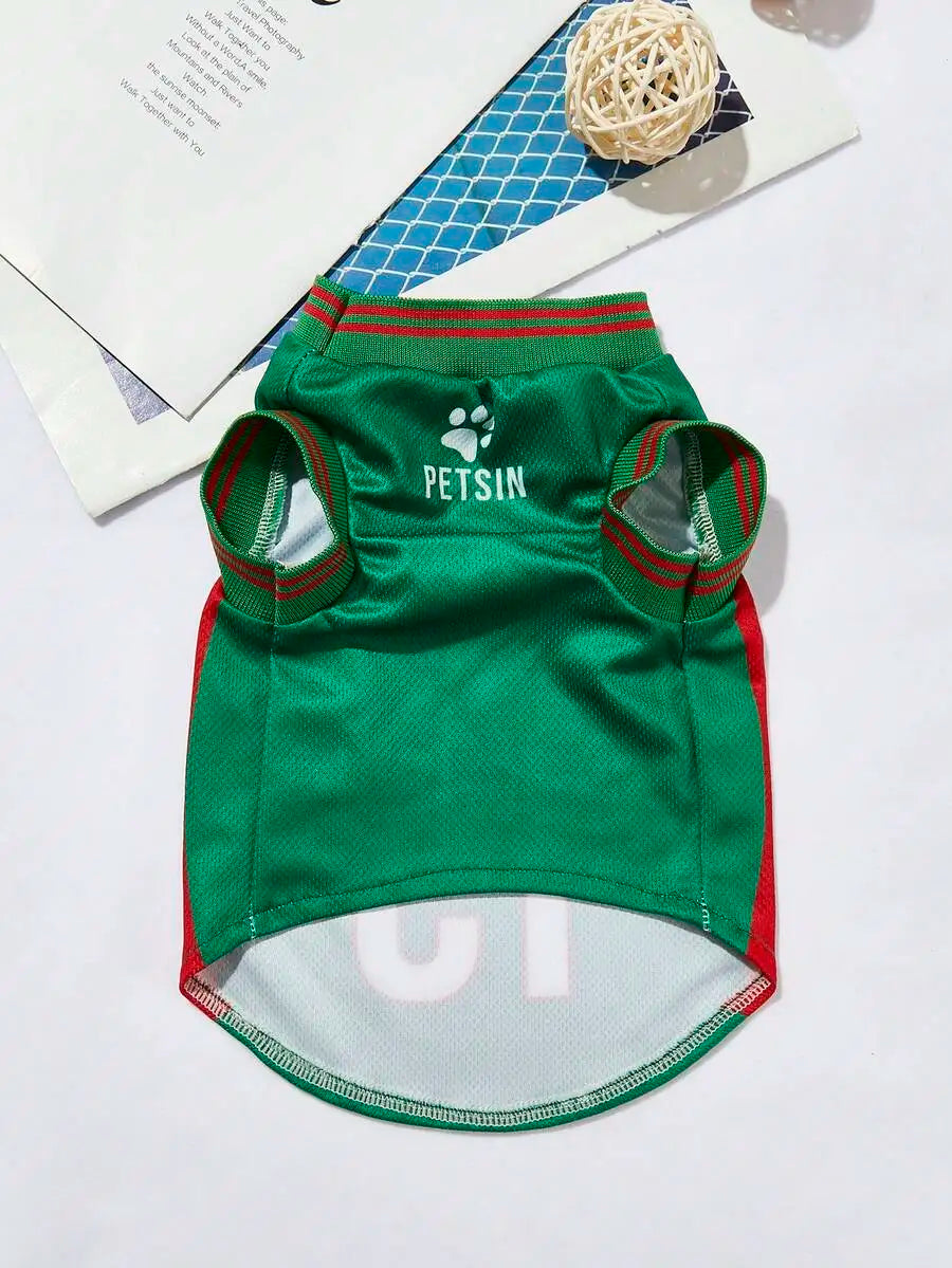 Mexican National Team Style Pet Jersey For Cats And Dogs