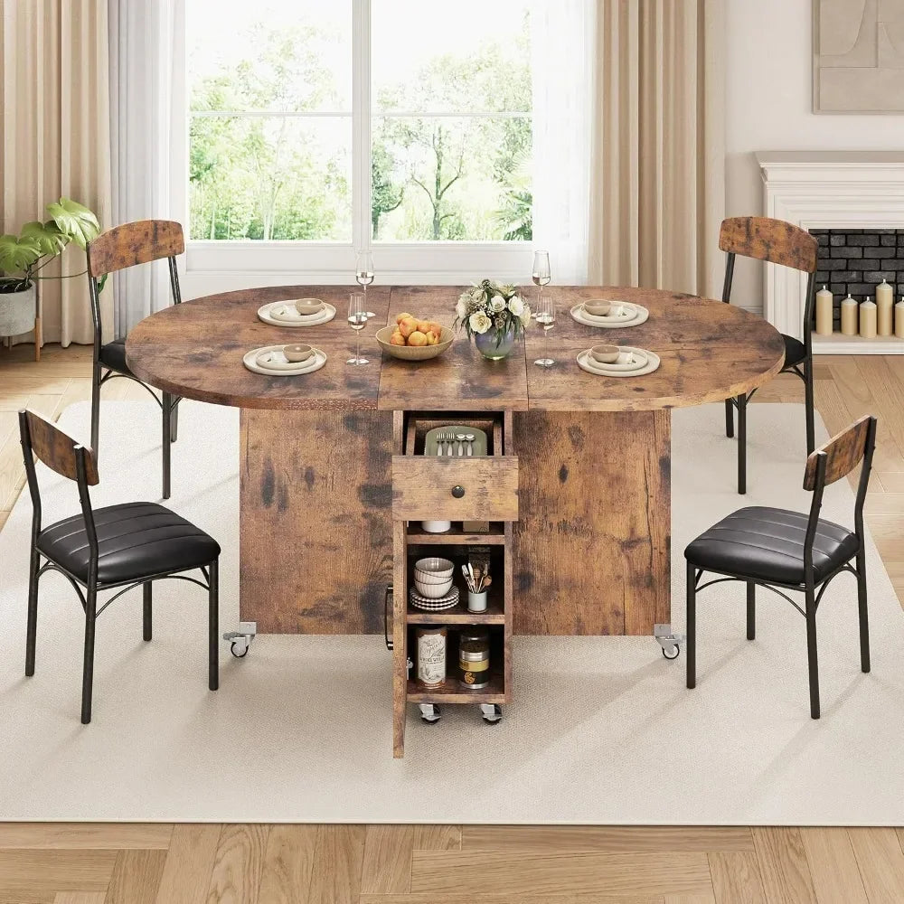 Compact 4-Person Folding Dining Set