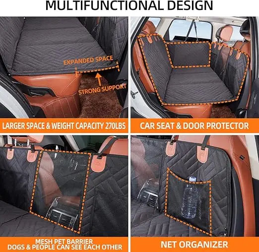 Back Seat Extender Dog Car Seat Cover Hammock For Travel