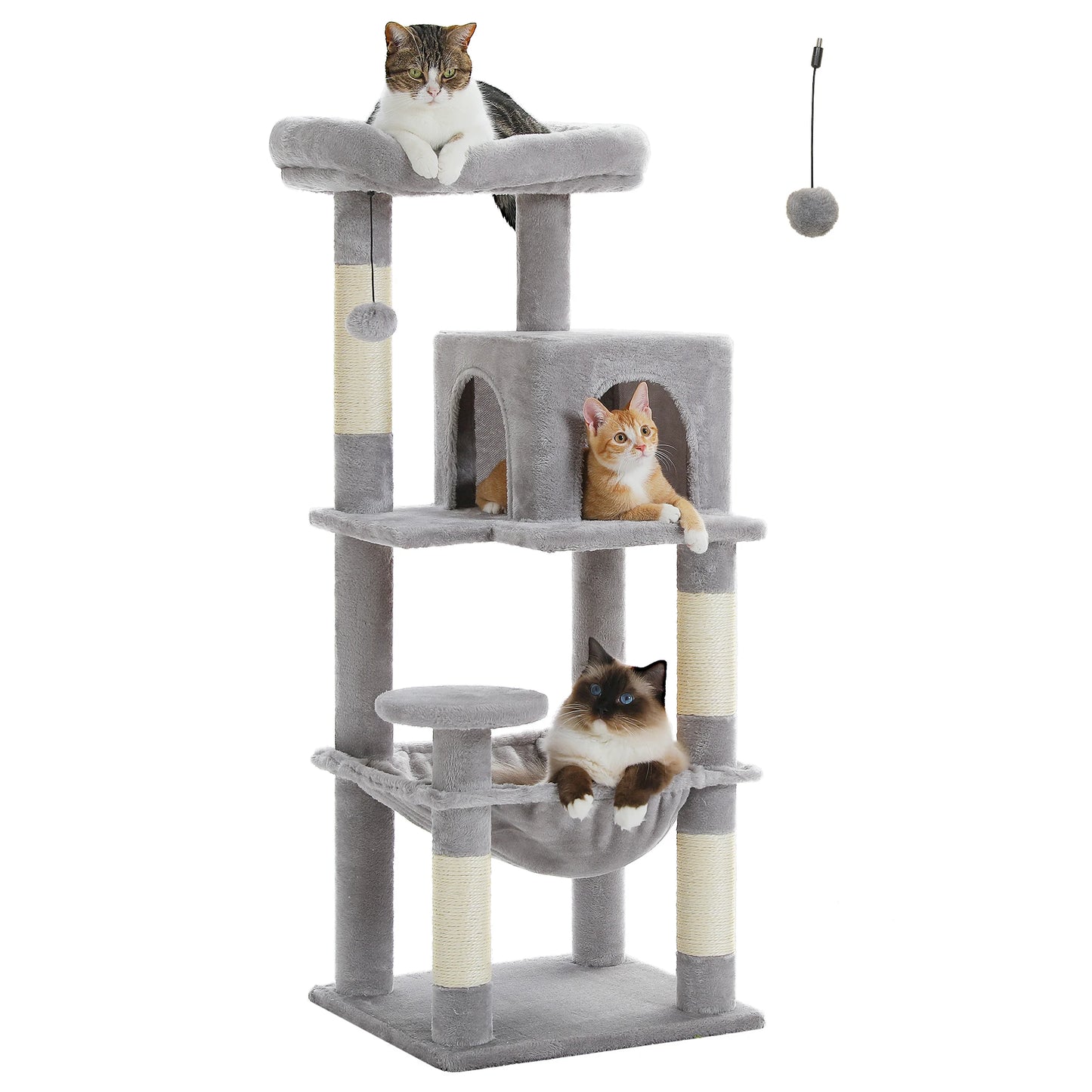 PETEPELA CN 5 Level Indoor Cat Tree With Metal Frame