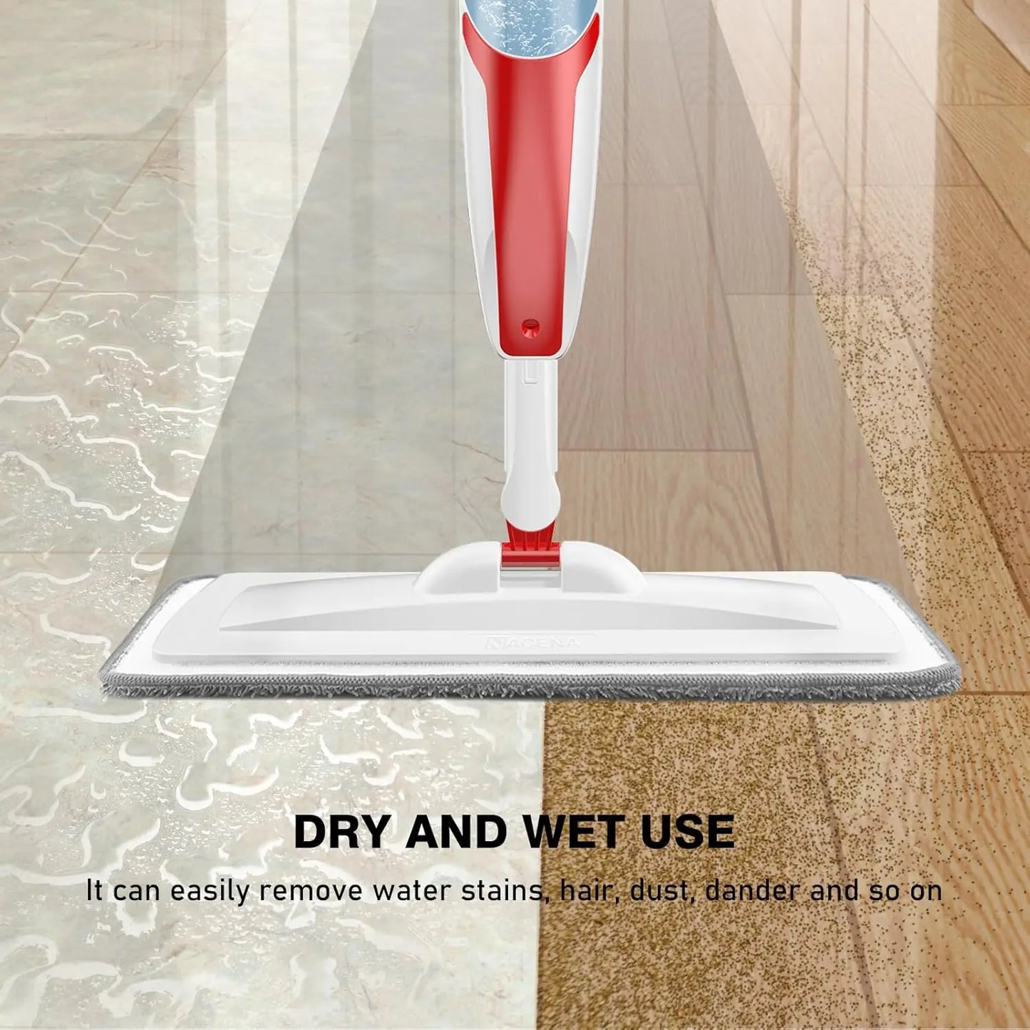 Spray Mop With Refillable Bottle For Hardwood Tile Floors