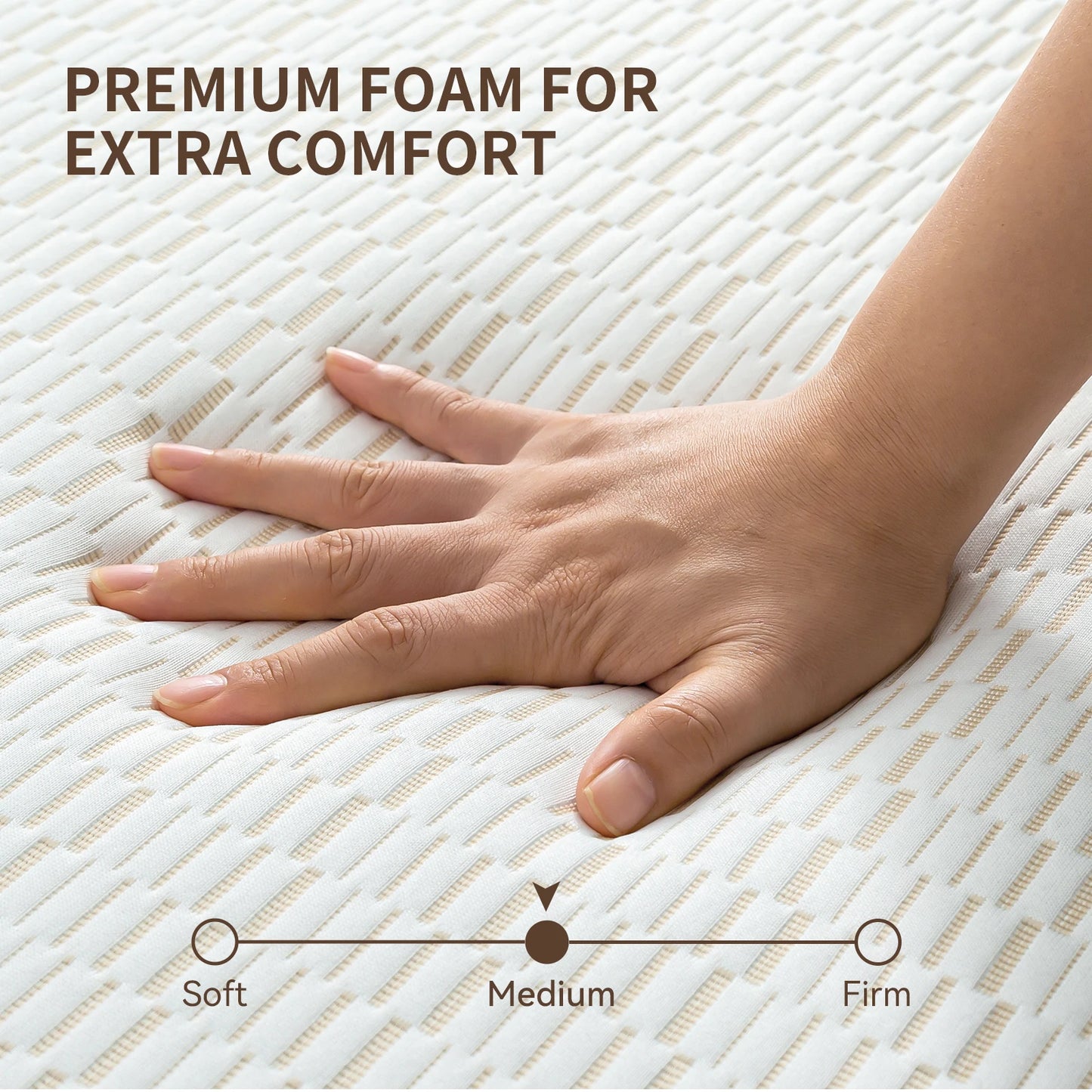 Hcore Tri Fold Memory Foam Mattress With Storage Bag