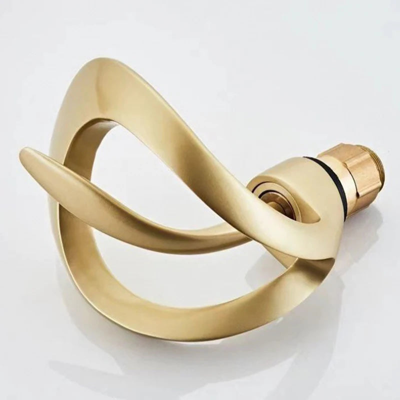 ALENARTWATER Solid Brass Basin Taps Single Handle Waterfall Faucet
