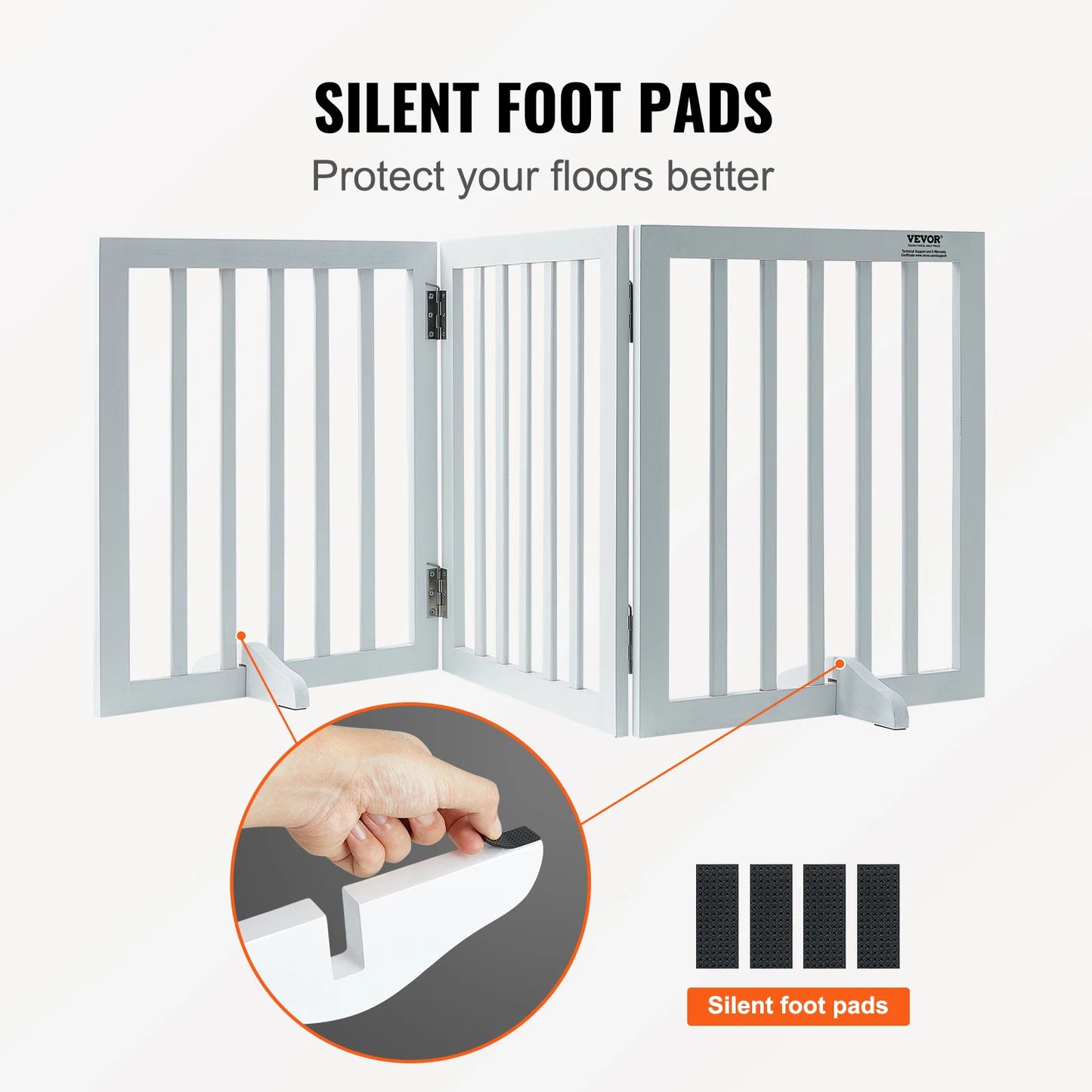 SucceBuy Freestanding Dog Gate For Narrow Passages