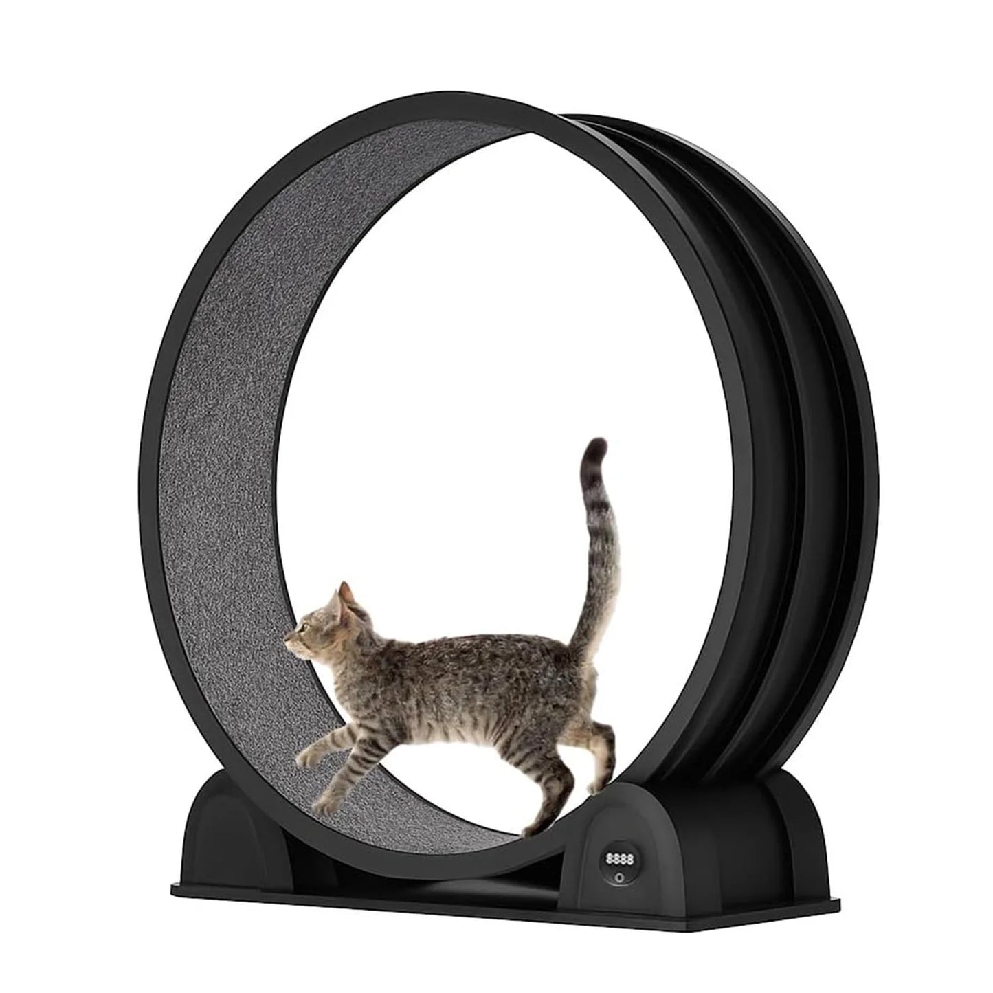 HiMISS Cat Exercise Wheel Treadmill For Indoor Running With Smart Pedometer