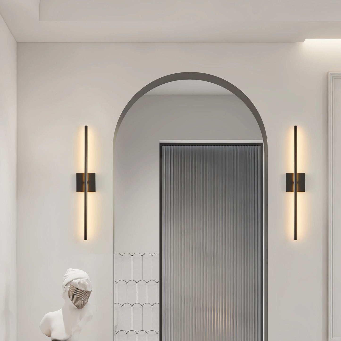 ARLGSITE Modern LED Wall Sconce Indoor Light Fixture Two Pack