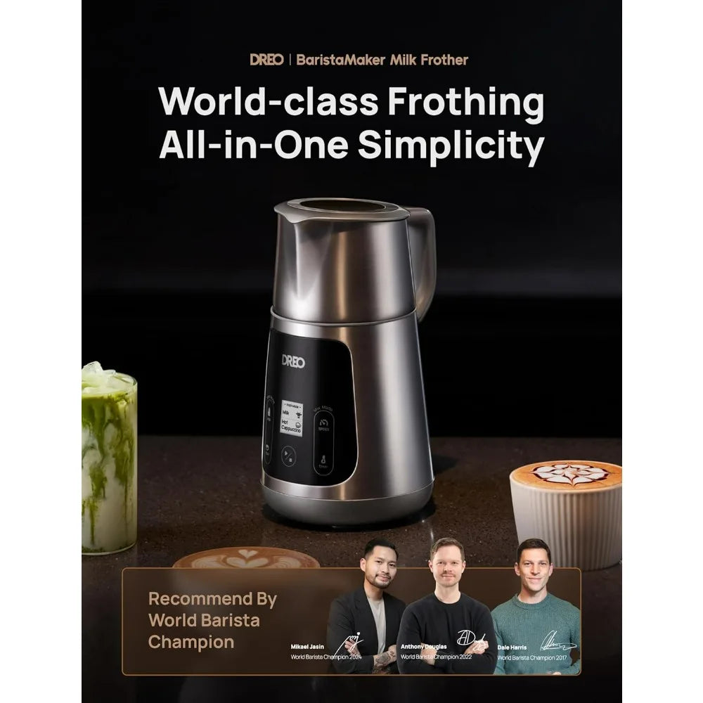 XMSJ Electric Milk Frother All-In-One Latte Foam Maker
