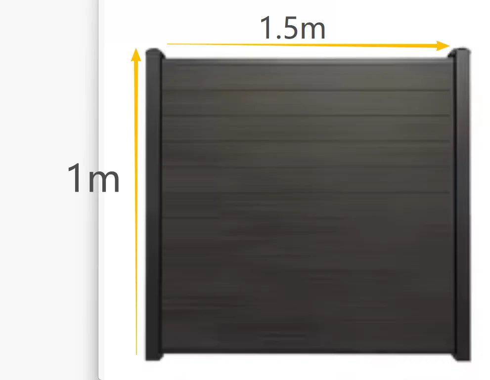 Rustproof Aluminum Fence Slat Panel Powder Coated Privacy Fence
