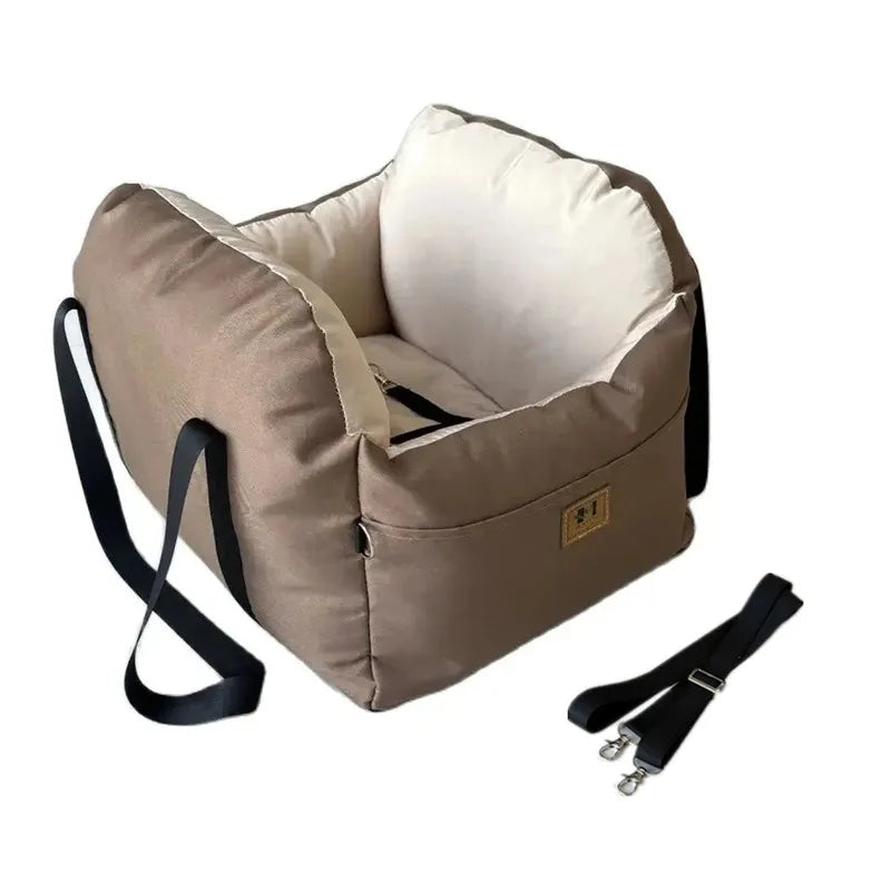 Dog Car Seat With Safety Belt Universal Pet Cushion Travel