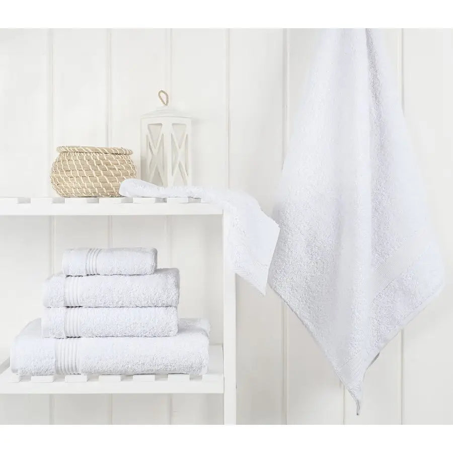 Turkish Cotton 6 Piece Towel Set Absorbent Bath Towels