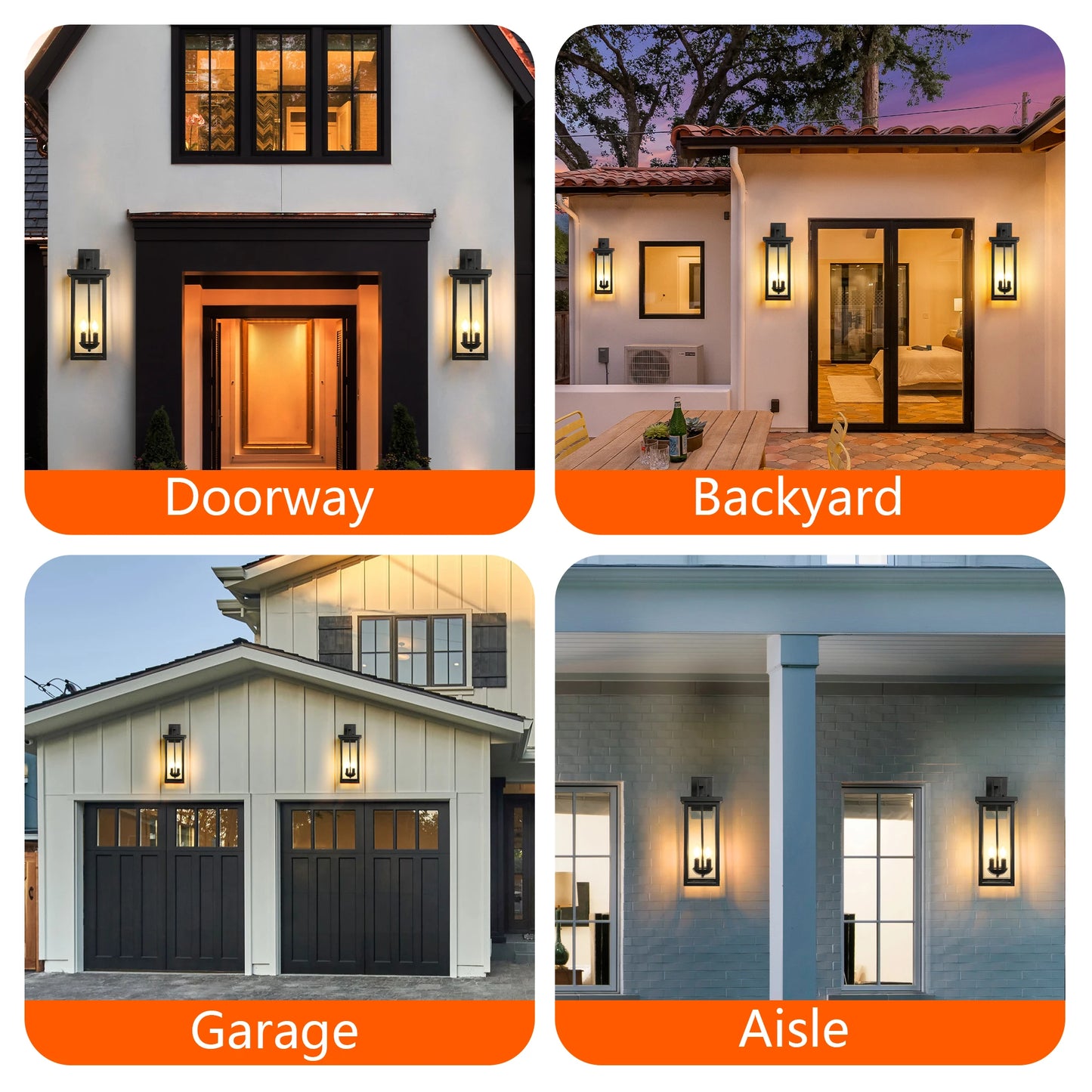 ARLGSITE Outdoor Wall Lantern Dusk To Dawn Sensor For Outdoor Lighting