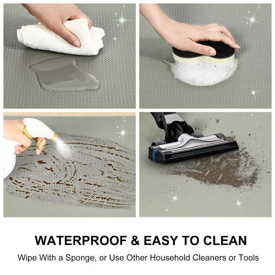 Anti Fatigue Kitchen Mats Set 2 Cushioned Washable