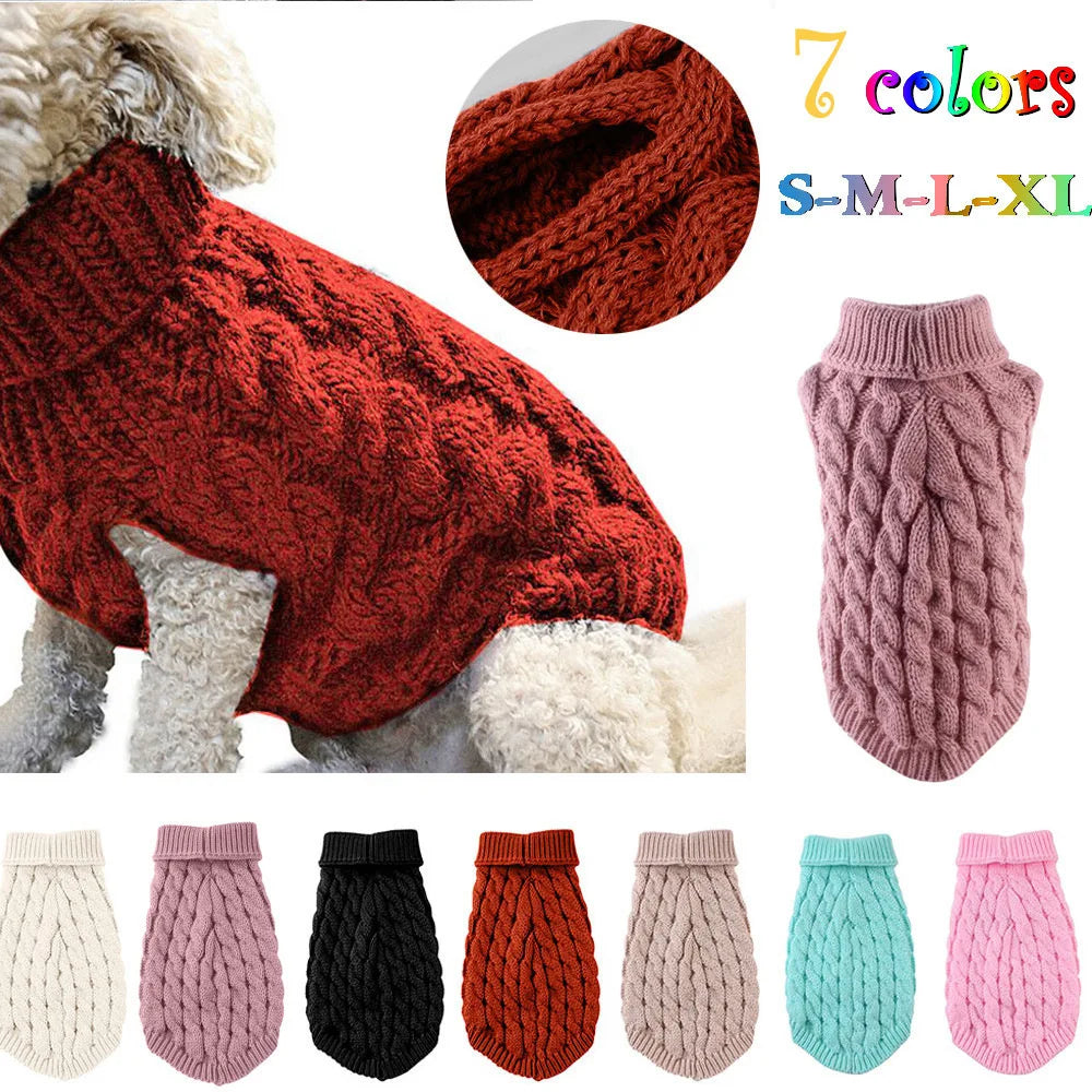 Dog Winter Sweater Knitwear For Pets Cozy Comfort