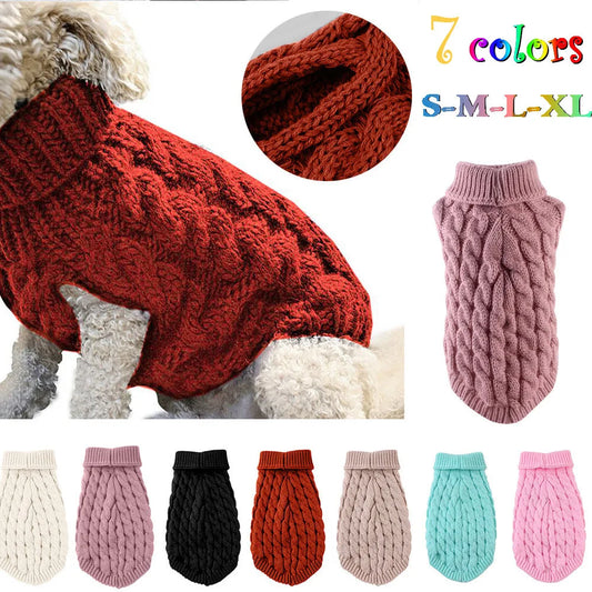 Dog Winter Sweater Knitwear For Pets Cozy Comfort
