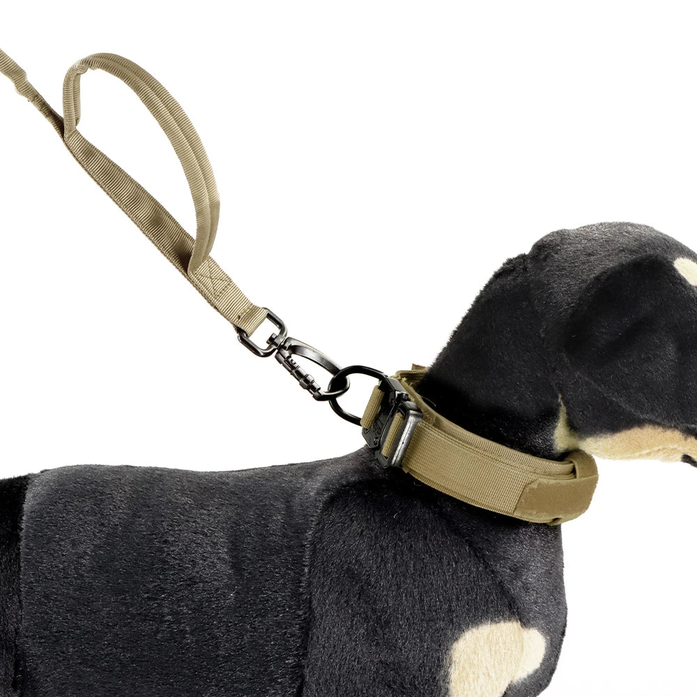 PETRAVELCN Military Dog Leash Adjustable Quick Release Dual Handles