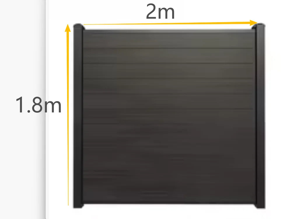 Rustproof Aluminum Fence Slat Panel Powder Coated Privacy Fence