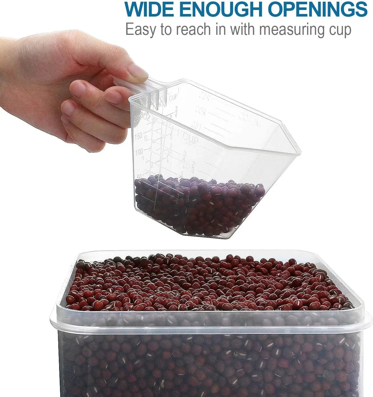 Airtight Food Storage Containers Set With Labels 10 Pack