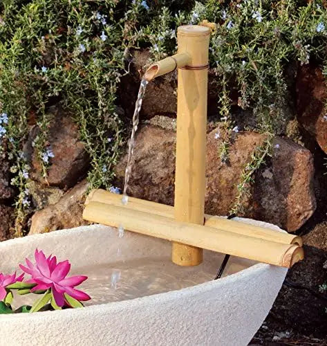 Adjustable Bamboo Water Fountain Kit With Pump