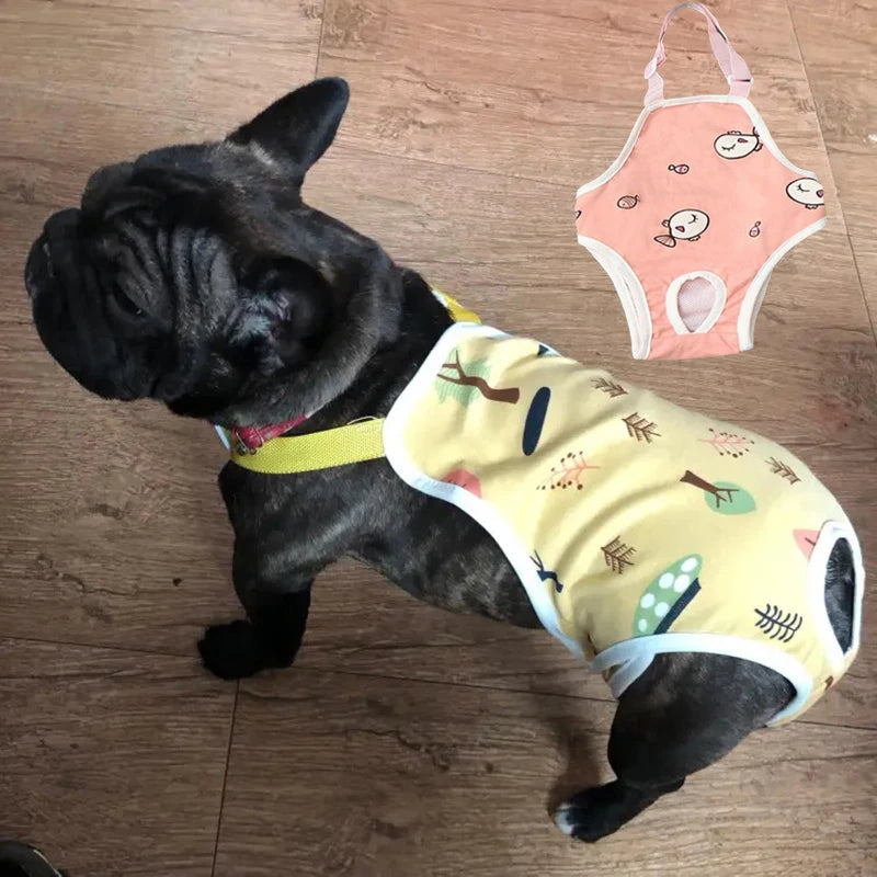 Adjustable French Bulldog Pet Shoulder Strap Physiological Pants Dog Underwear