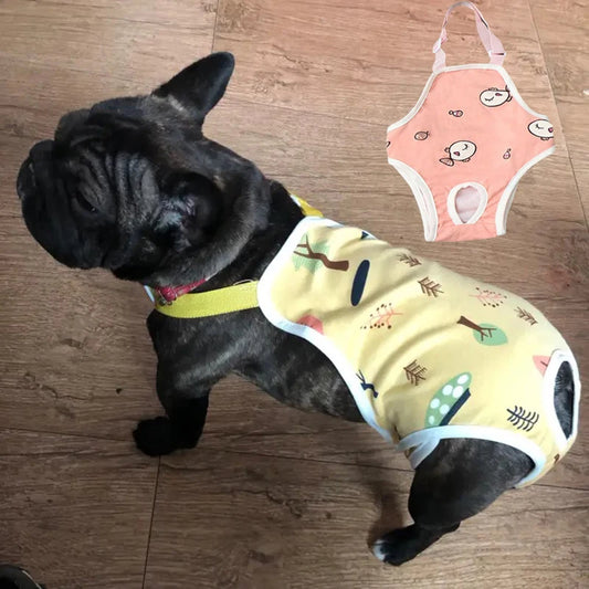 Adjustable French Bulldog Pet Shoulder Strap Physiological Pants Dog Underwear